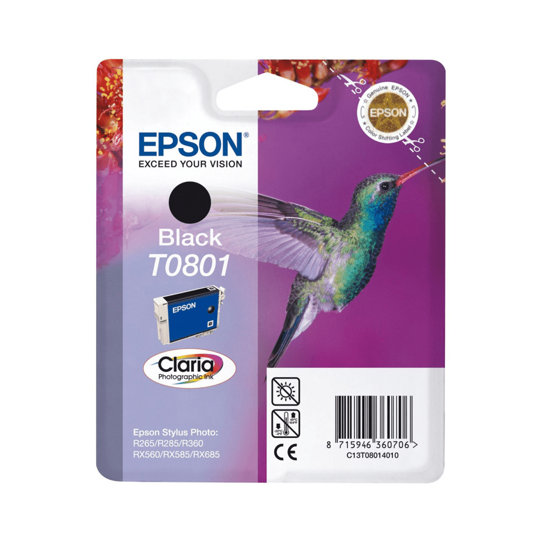 2503202669c467405084d.png Tusz Epson T0801 do Stylus Photo R-265/285/360 RX560 | 7,4ml | black - obrazek 1