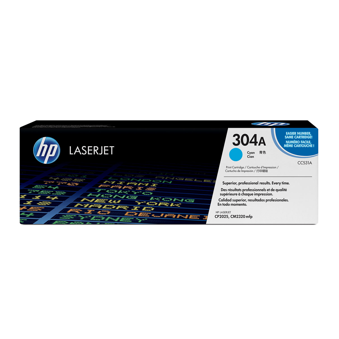 2503202669c46b85d463b.png Toner HP 304A do Color LaserJet CP2025, CM2320 | 2 800 str. | cyan - obrazek 1