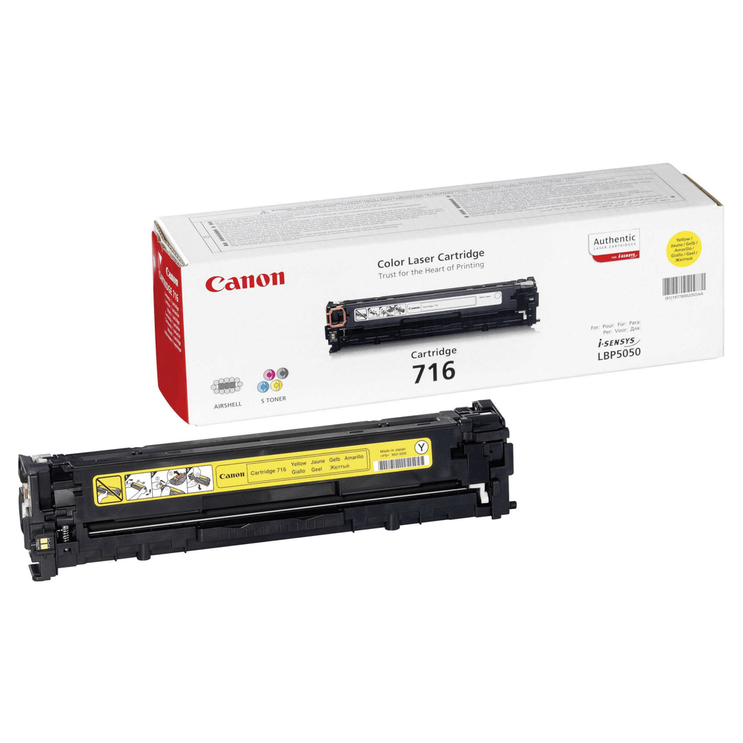 2503202669c46c73dacf8.png Toner Canon CRG716Y do LBP-5050, MF-8030/8050 | 1 500 str. | yellow - obrazek 1