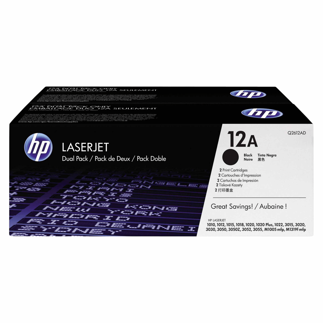 2503202669c46f29f15c5.png Zestaw dwóch tonerów HP 12A do LaserJet 1010/1012/1015 | 2 x 2 000 str. | black - obrazek 1