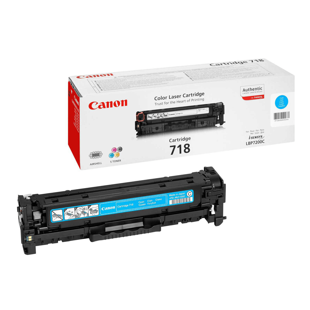 2503202669c46fdeedb52.png Toner Canon CRG718C do LBP-7200/7210/7660/7680 | 2 900 str. | cyan - obrazek 1
