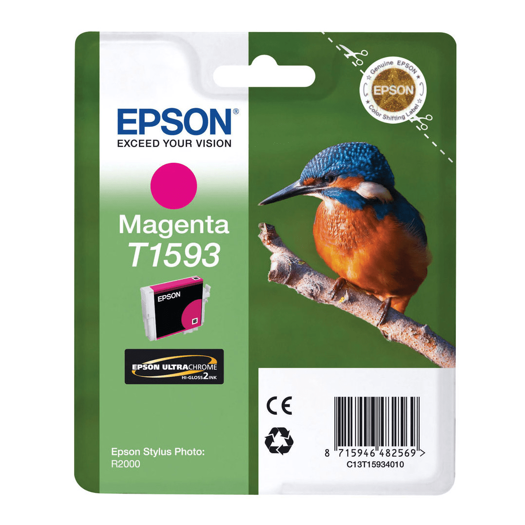 2603202669c477a82a116.png Tusz Epson T1593 do Stylus Photo R2000 | 17ml | magenta - obrazek 1