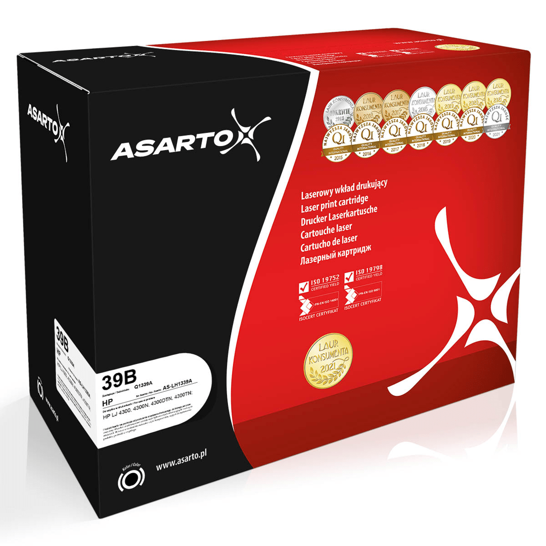 2603202669c483a7958cd.png Toner Asarto do HP 39B | Q1339A | 20830 str. | black - obrazek 1
