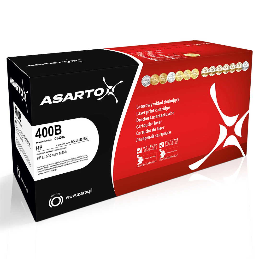 2603202669c487ae93d42.png Toner Asarto do HP 400B | CE400A | 5500 str. | black - obrazek 1