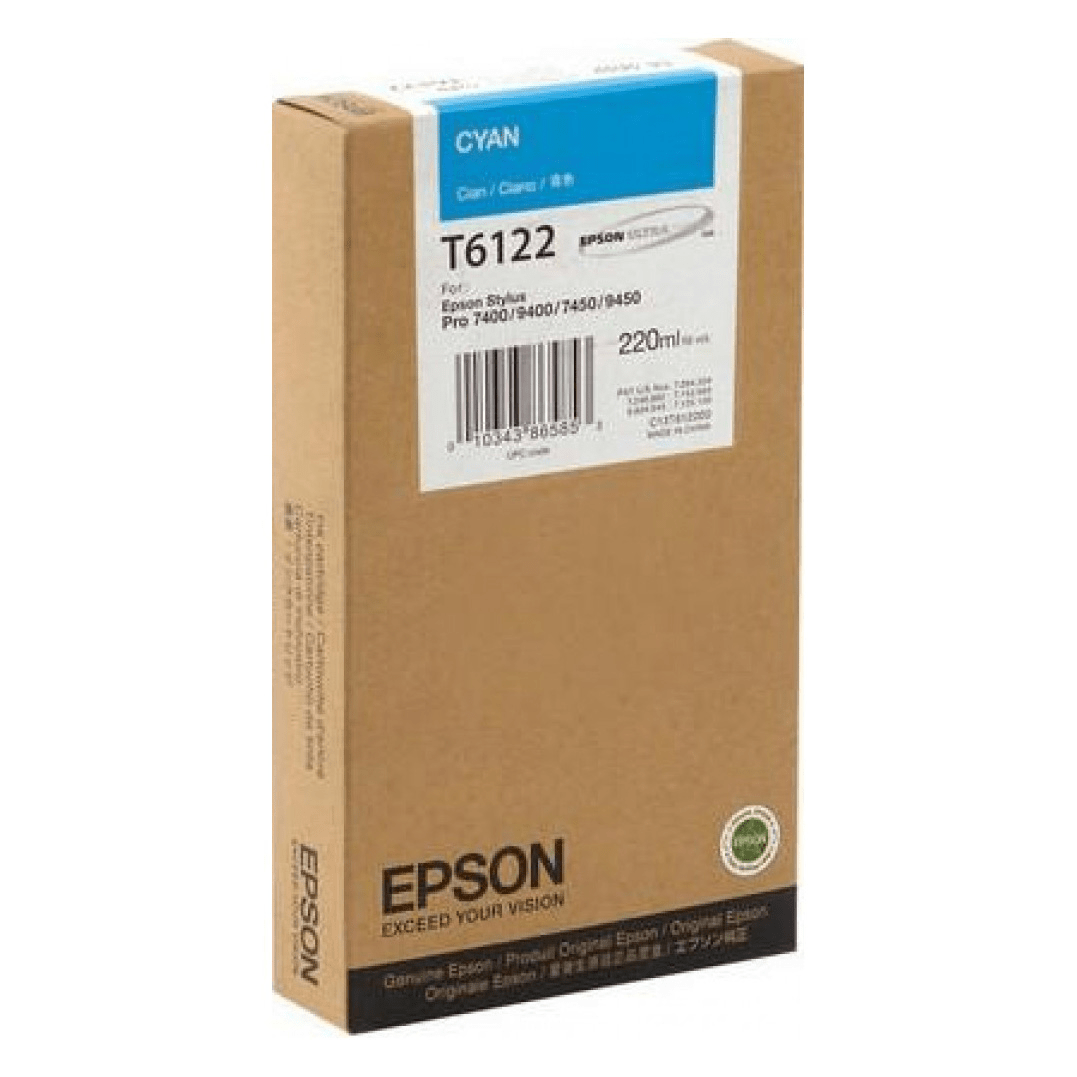 2603202669c4923fd26db.png Tusz Epson T6122 do Stylus Pro 7400/9400 | 220ml | cyan - obrazek 1