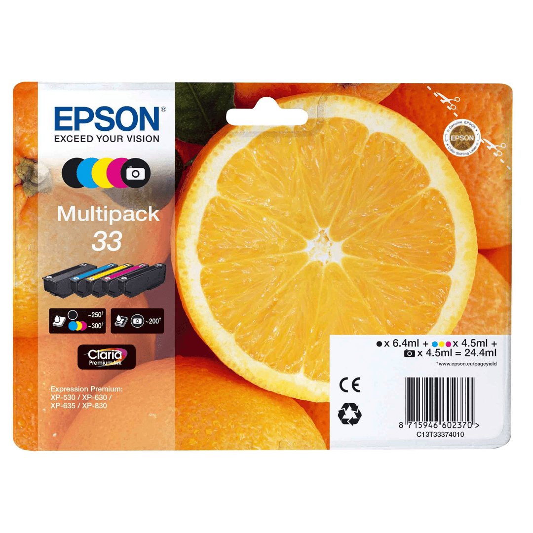 2603202669c4c0ce7a8ea.png Tusz Epson zestaw T33, CMYK Claria 33XL - obrazek 1