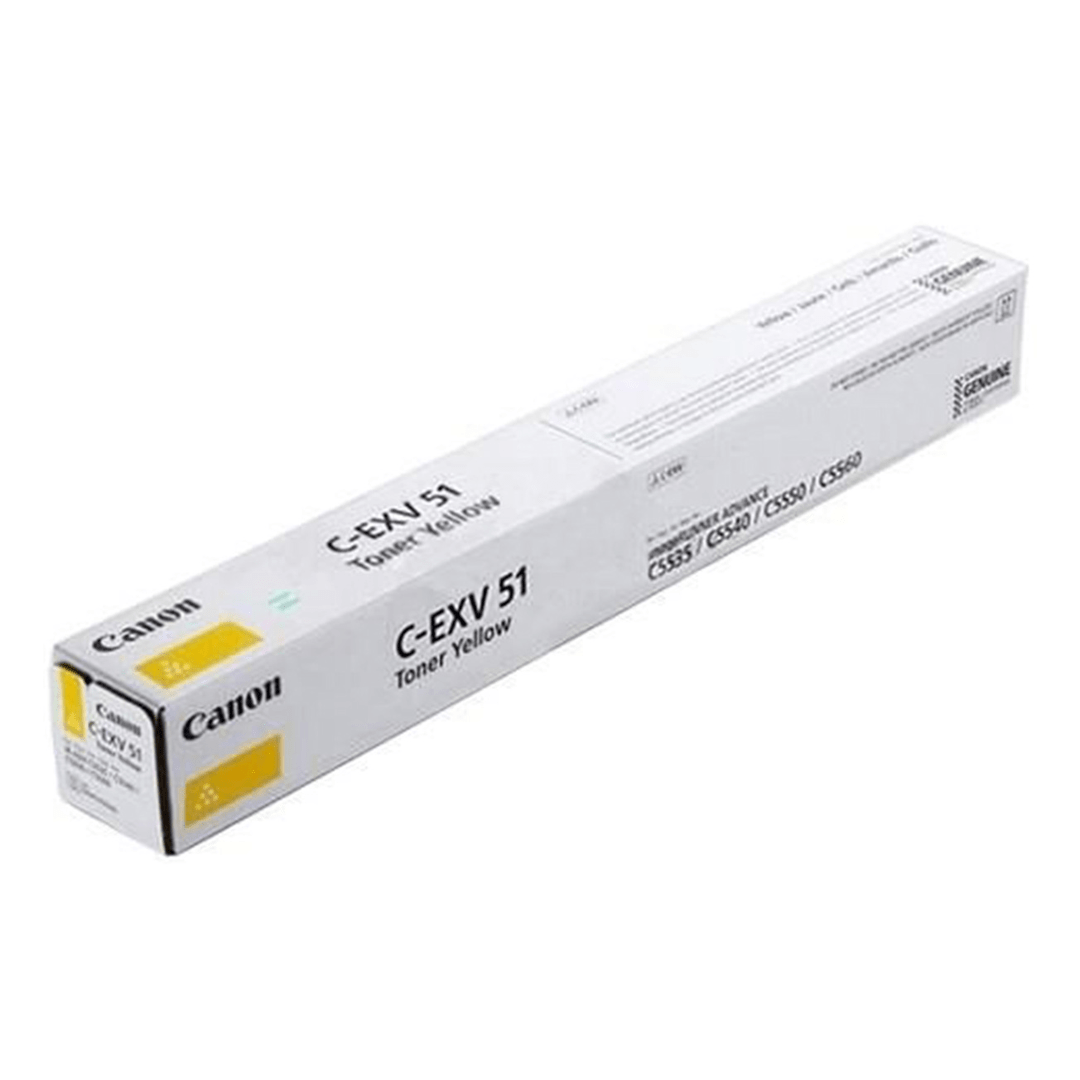 2603202669c4c994b6f42.png Toner Canon CEXV51Y do iR-ADV C5535i/C5540i | 26 000 str. | yellow - obrazek 1