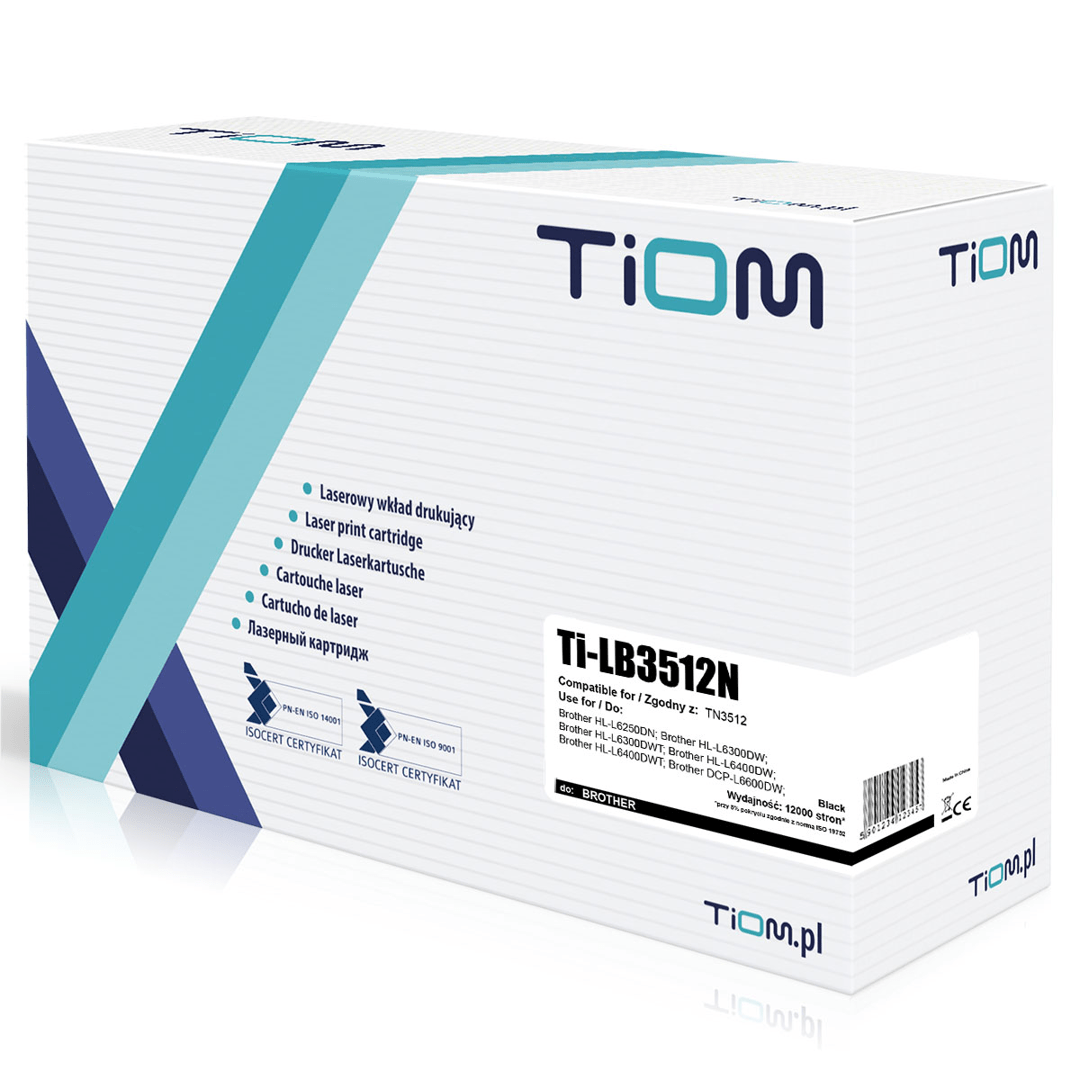 2603202669c4e03d32fc6.png Toner Tiom do Brother B3512 | TN3512 | 12000 str. | black - obrazek 1