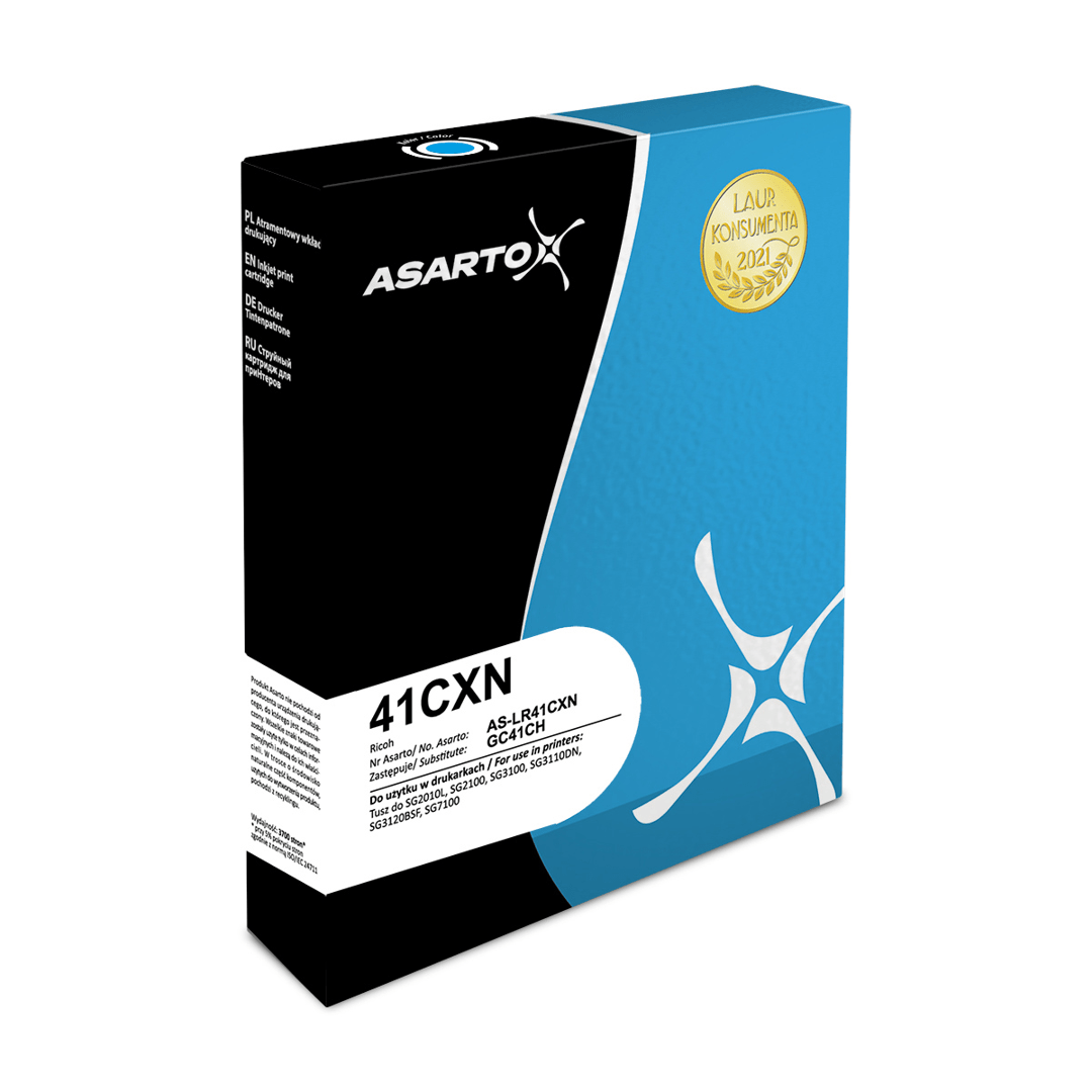2603202669c4f01ba8f50.png Tusz Asarto do Ricoh 41CXN | 405762 | 2200 str. | cyan - obrazek 1