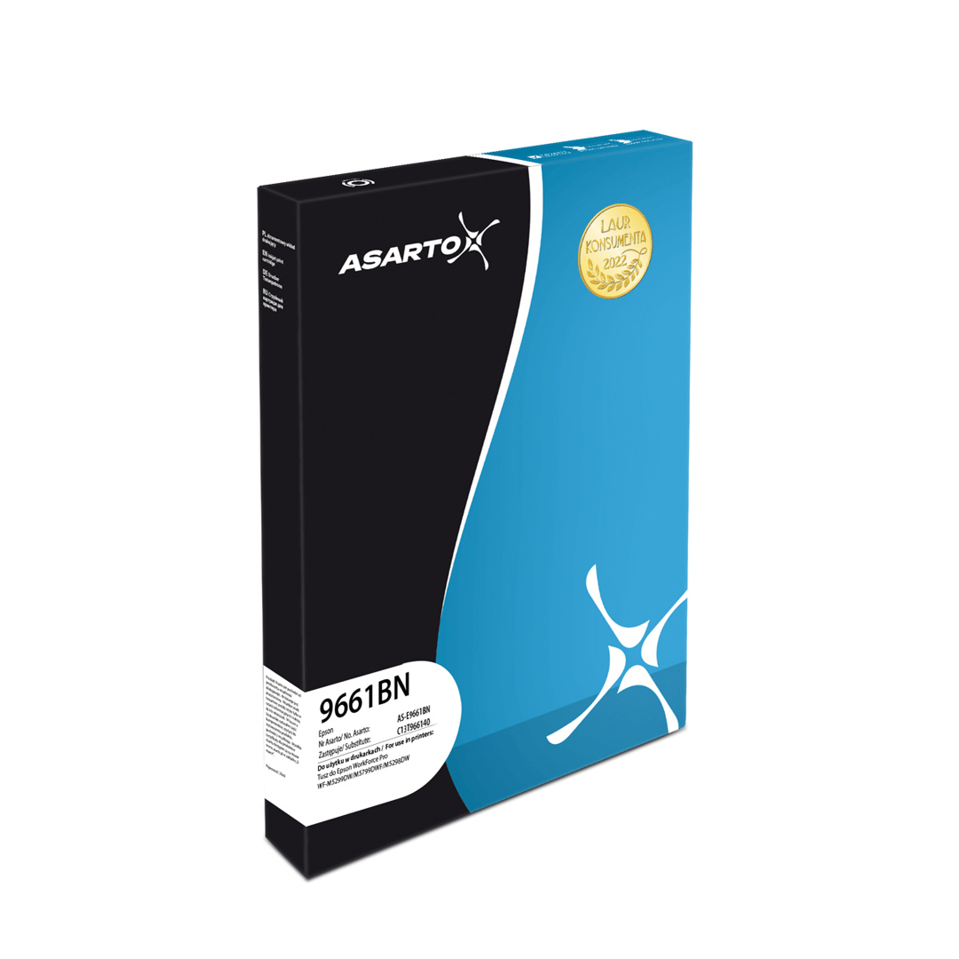 2603202669c4f6e6daf08.png Tusz Asarto do Epson 9661BN | C13T966140 | 40 000 str. | black - obrazek 1
