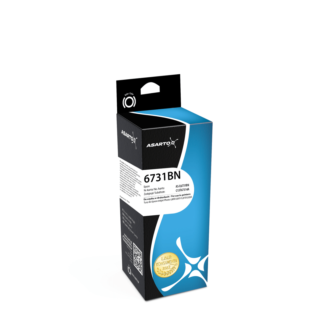 2603202669c4f81d689c7.png Tusz Asarto do Epson 6731BN | C13T67314A | 70ml | black - obrazek 1