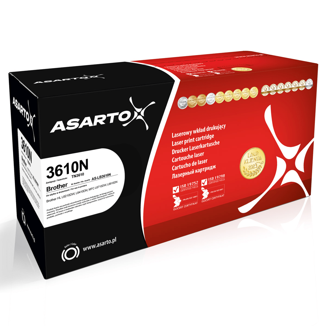 2603202669c50894cf1a4.png Toner Asarto do Brother 3610N | TN3610 | 18000 str. | black - obrazek 1