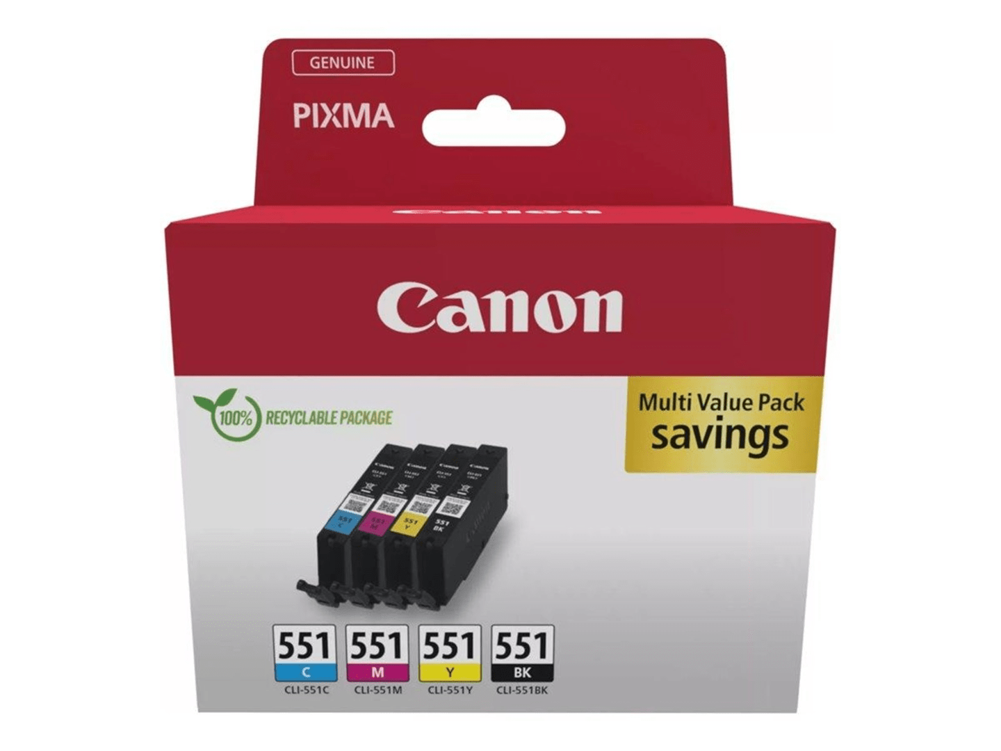 2603202669c50f0011b0c.png Tusz Canon CLI-551 CMYK | 7ml - obrazek 1