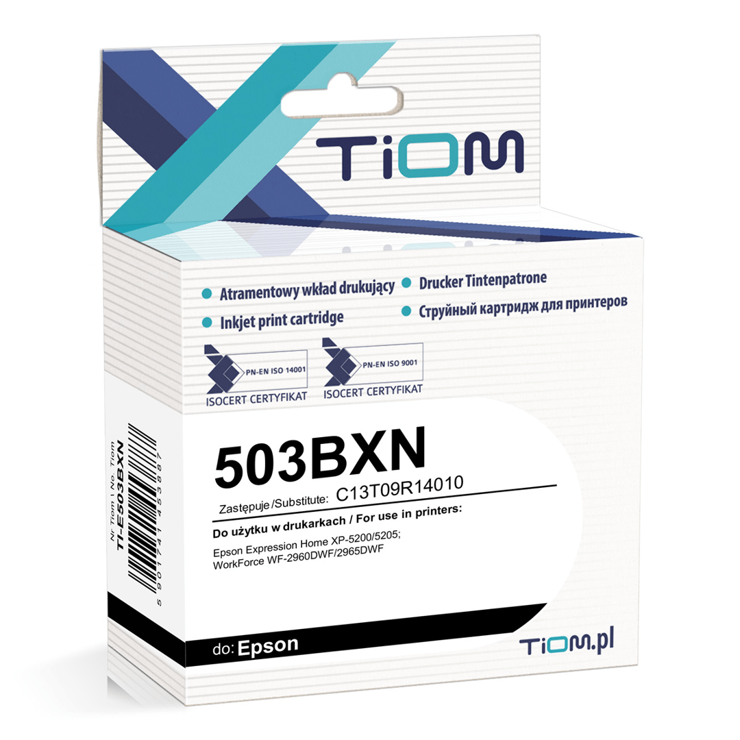 2603202669c510fbd4218.png Tusz Tiom do Epson 503BXN | C13T09R14010 | 550 str. | 18,2ml | black - obrazek 1