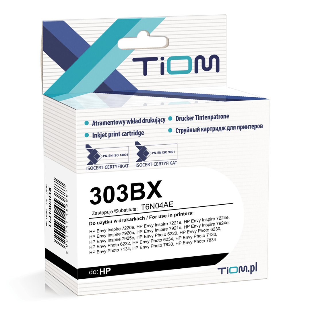 2603202669c5122596f47.png Tusz Tiom do HP 303XL | 303BX | T6N04AE | 650 str. | black - obrazek 1