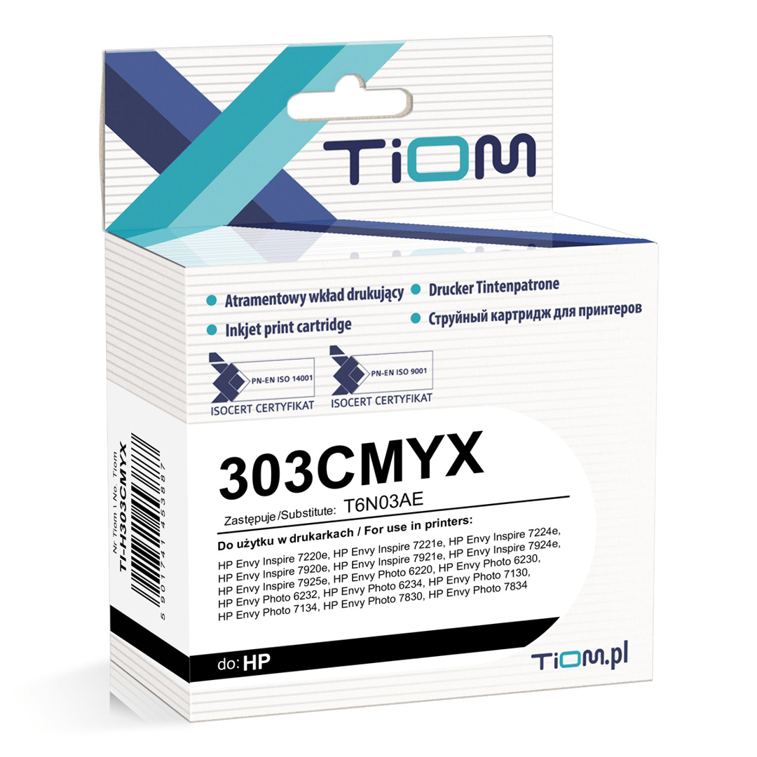2603202669c5122a21915.png Tusz Tiom do HP 303XL | 303CMYX | T6N03AE | 440 str. | 18ml | color - obrazek 1