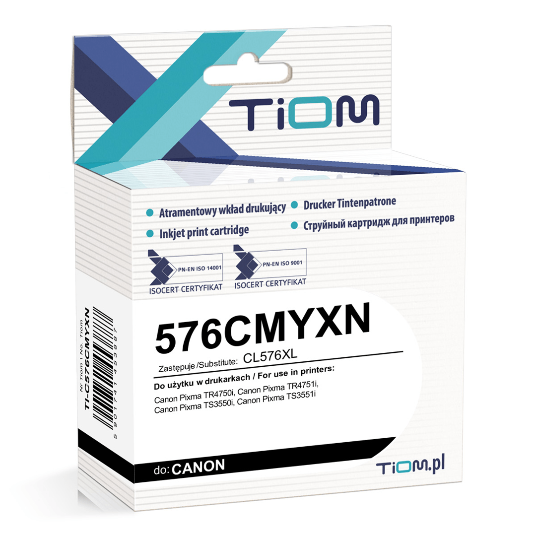 2603202669c516493c8e2.png Tusz Tiom do Canon 576CMYXN | 5441C001 | CL576XL | 340 str. | kolor - obrazek 1