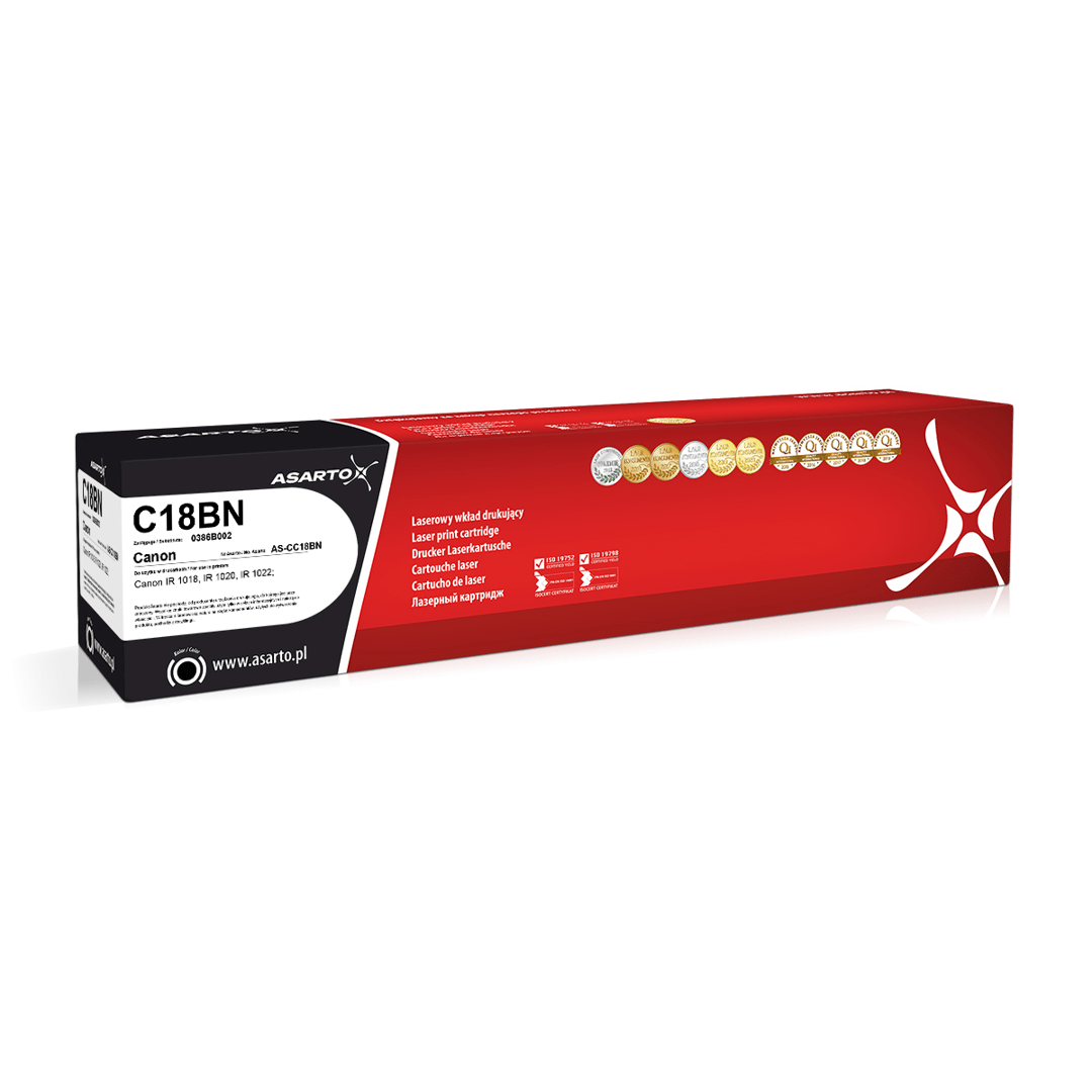 0104202669ccdf5d66bf5.png Toner Asarto do Canon C18BN | 0386B002 | 8400 str. | black - obrazek 1