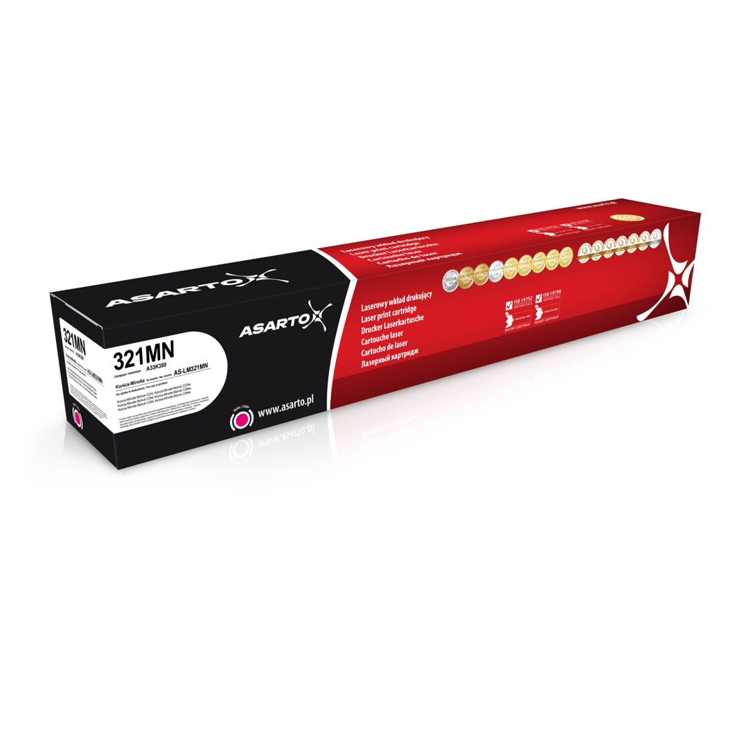 0104202669cd00d31ee41.png Toner Asarto do Konica-Minolta 321MN | A33K450 | 25000 str. | magenta - obrazek 1