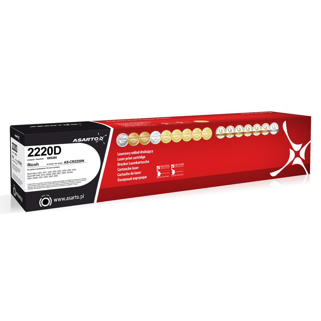 0104202669cd0831b7c37.png Toner Asarto do Ricoh 2220D | 885266 | 11000 str. | black - obrazek 1