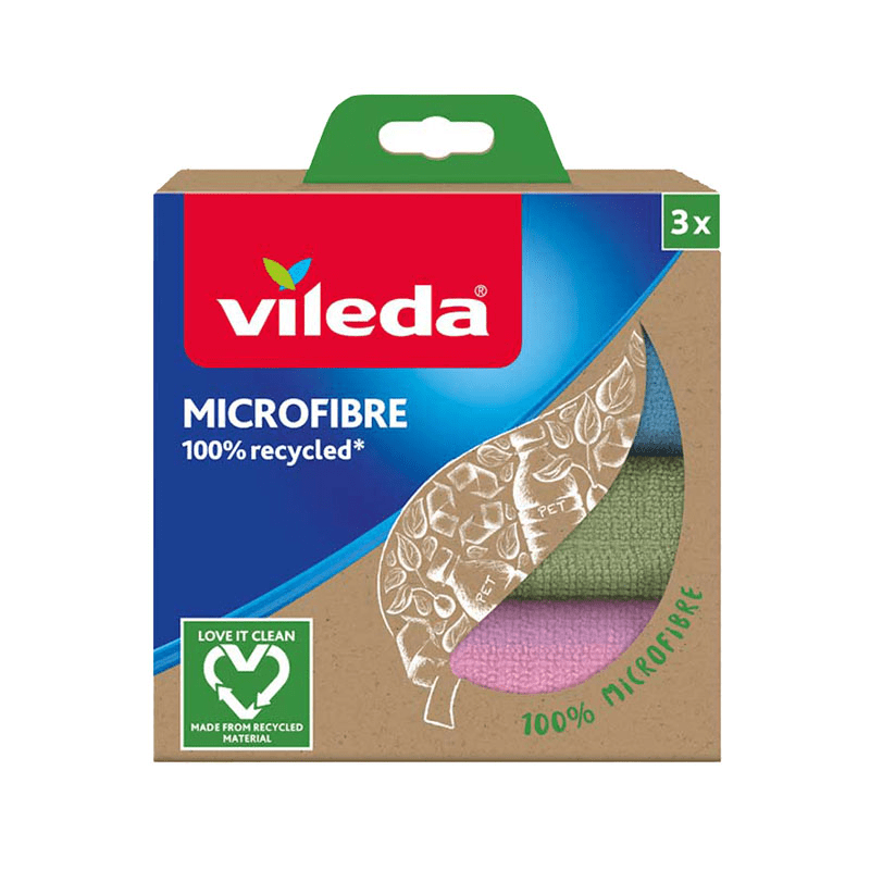 Vileda ściereczka z mikrofibry 100% Recycled – 3 szt.